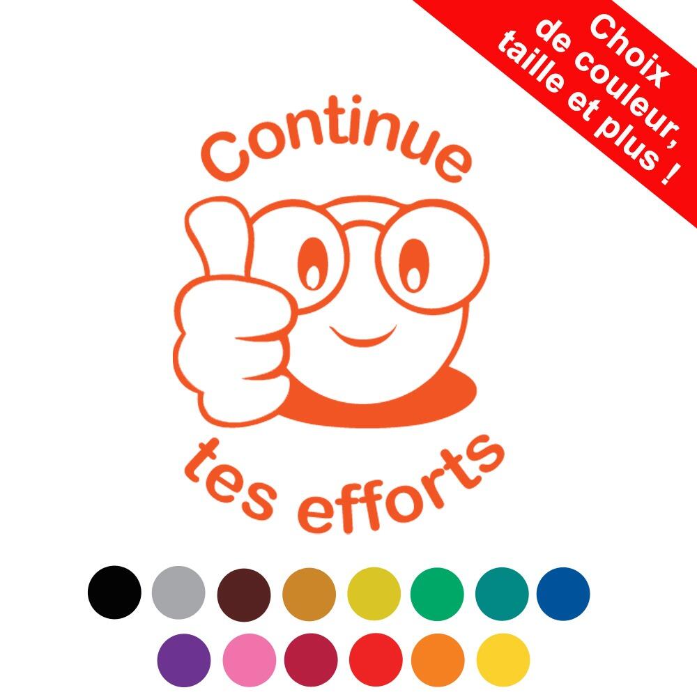 Tampons Encreurs Personnalisés | Continue tes efforts Tampon Auto-Encreur Enseignants Personnaliser