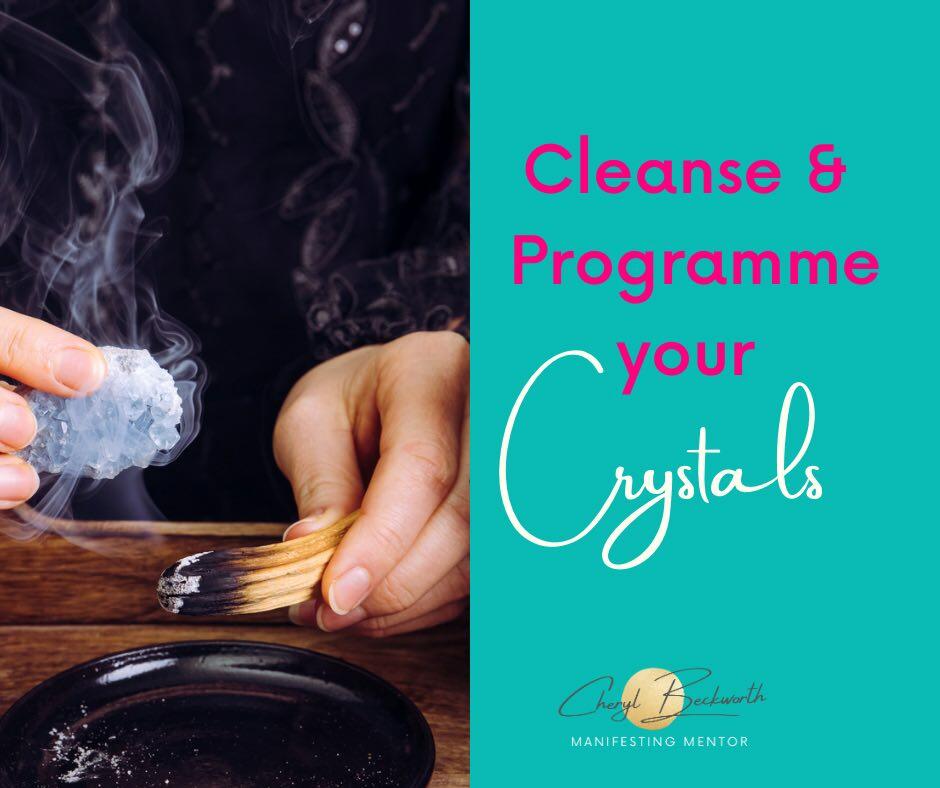 Cleanse and programme your crystals
