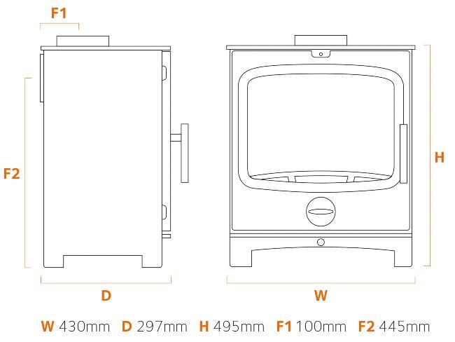 BUDDY STUBBY 5KW MULTI FUEL STOVE