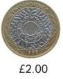 £2.00 coin size 