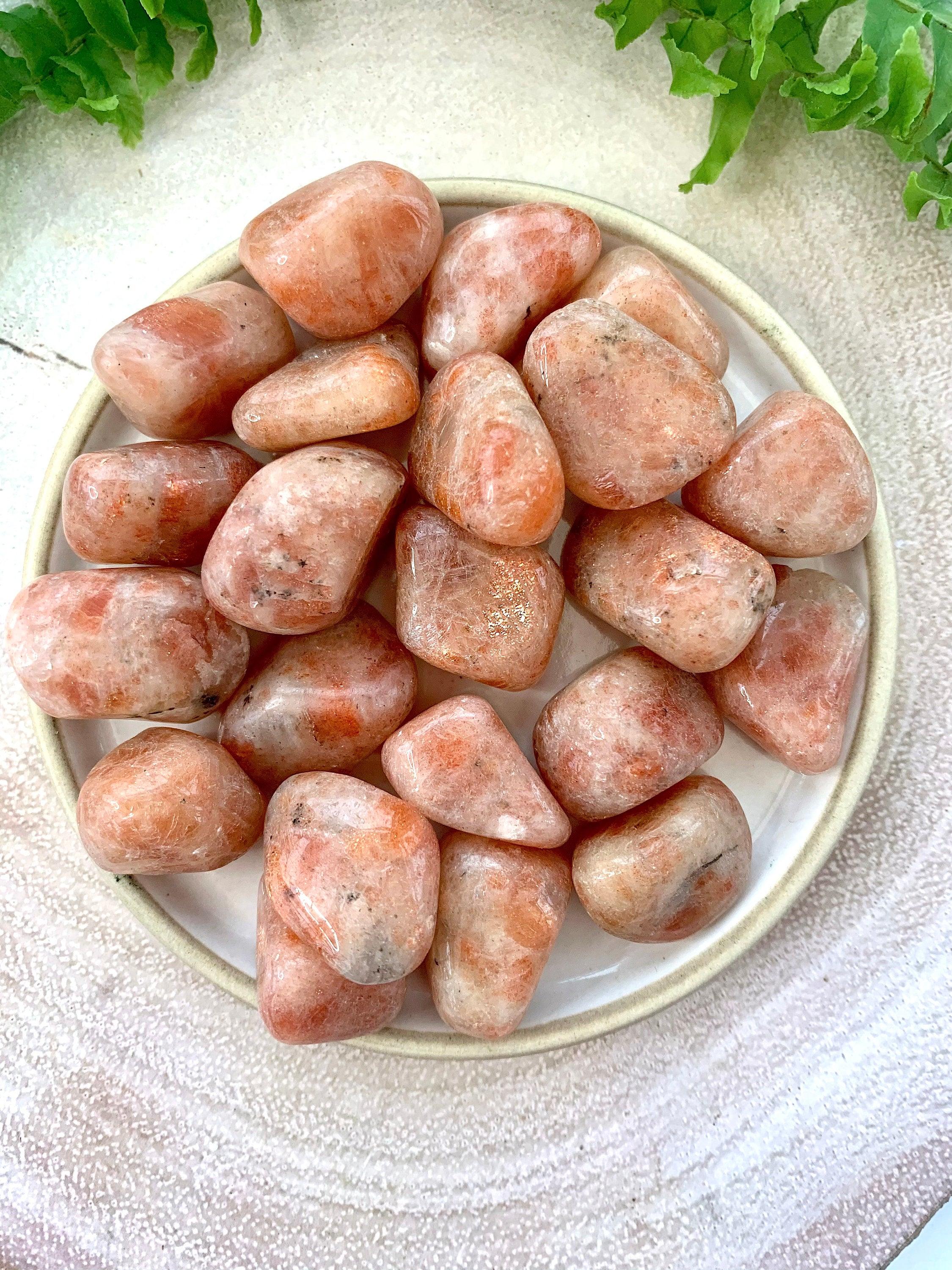 Sunstone Tumble stone Crystal good luck, intuition, weight loss & stress, The Holistic Hamper, online crystal shop UK