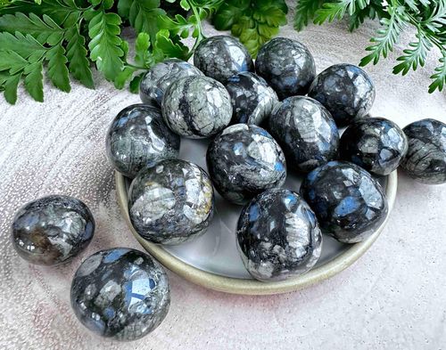Large Hematite Tumbled Stone for Grounding, Protection and Anxiety