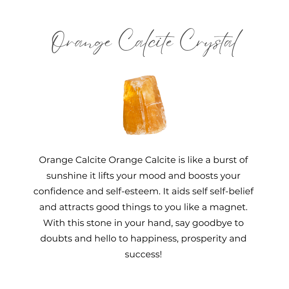 orange calcite meanings card
