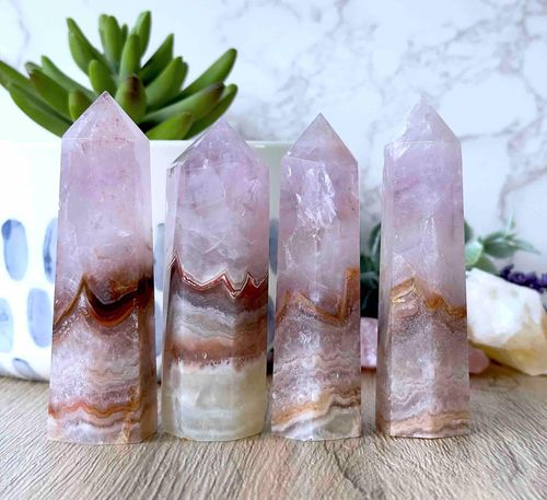 Pink Amethyst Tower 4” CHIPPED buying TIP