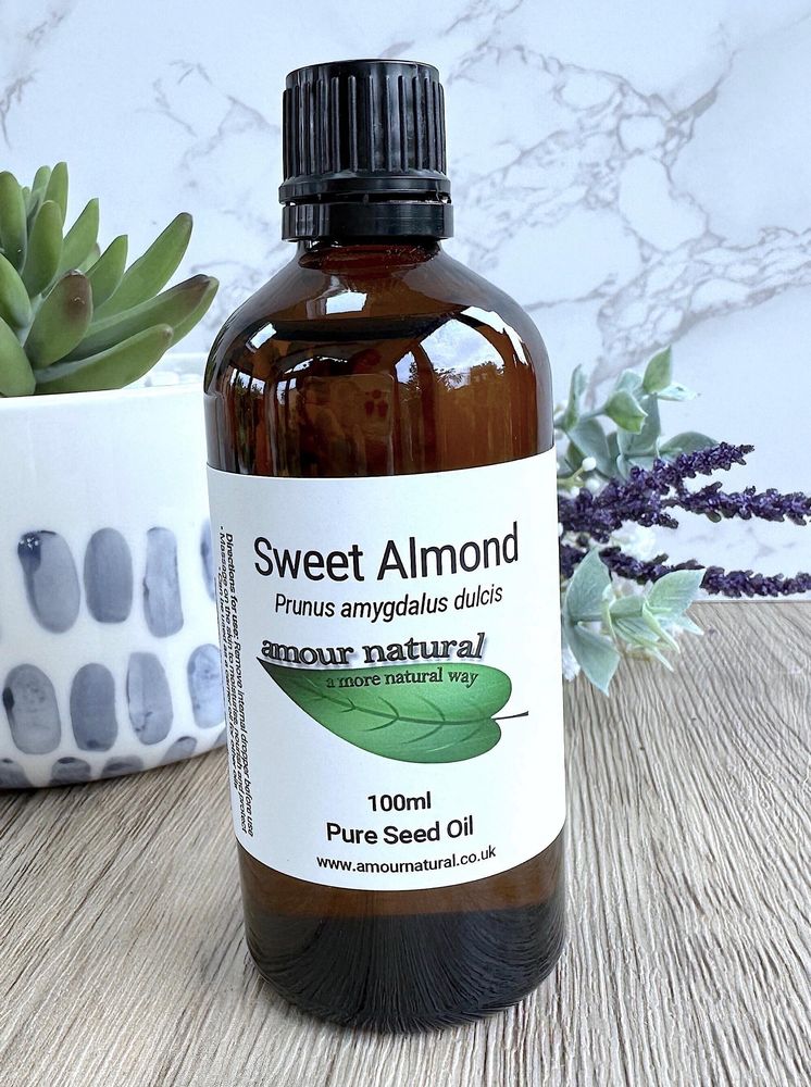 Sweet almond pure carrier oil 100ml bottle