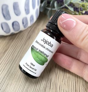 Jojoba oil 100% pure in 10ml bottle, the holistic hamper