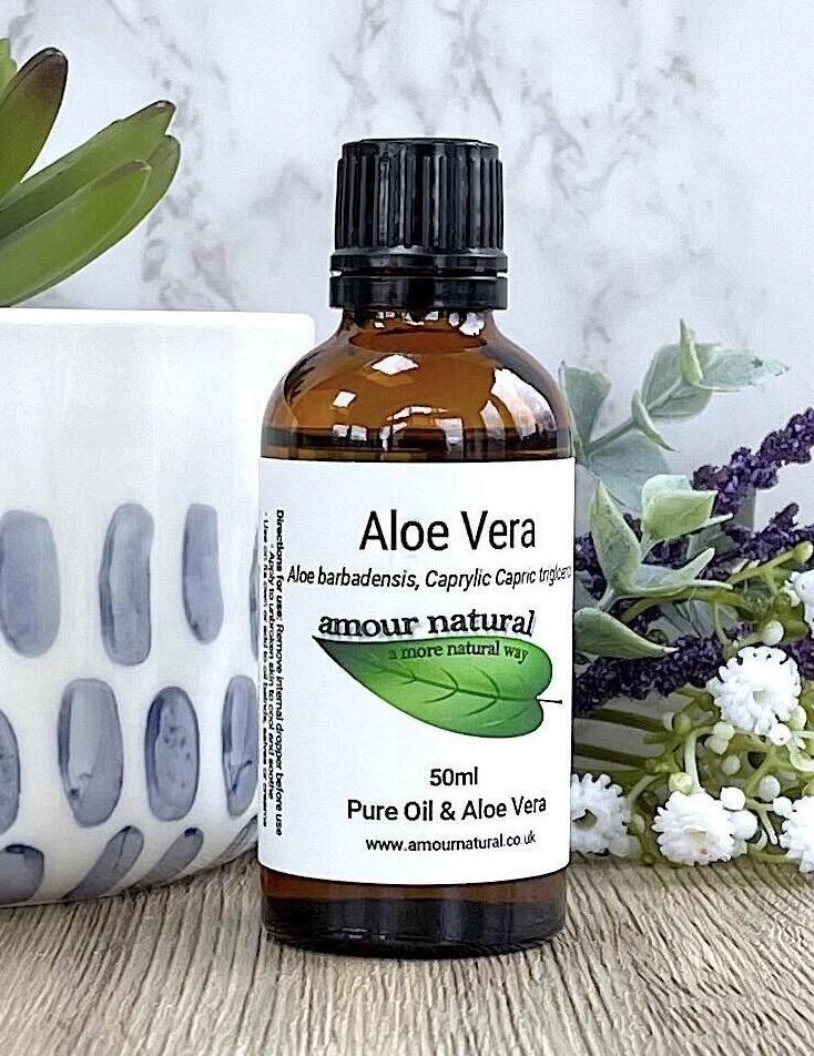 Aloe vera infused coconut oil 50ml, The Holistic Hamper skin care gifts