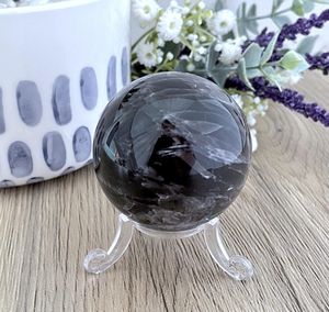 black moonstone crystal sphere, the holistic Hamper crystals UK online shop