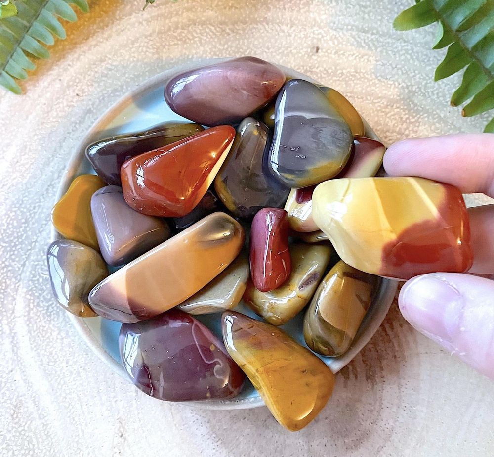 Mookaite Tumble Stone, Jasper Healing Crystal, The Holistic Hamper, online crystal shop UK