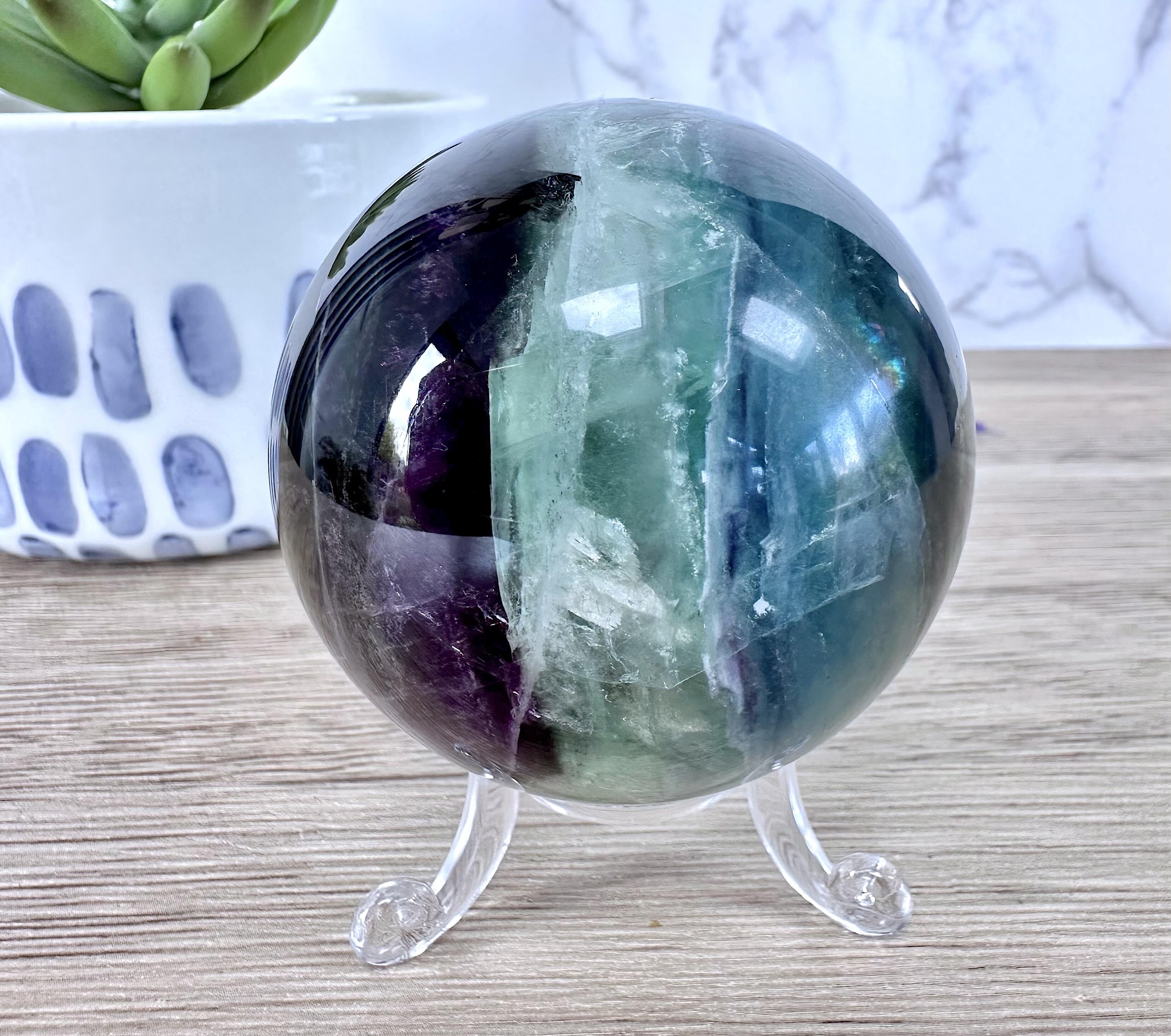 Fluorite Crystal Sphere – Focus, Calm Intuition 6cm Crystal Ball