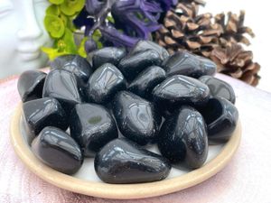 Apache Tears Obsidian Tumble Stone Crystal - Support for Grief & Bereavement, The Holistic Hamper, online crystal shop UK