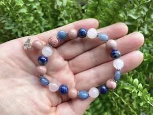 Headache and Migraine Relief Beaded Crystal Bracelet, The Holistic Hamper, online crystal shop UK