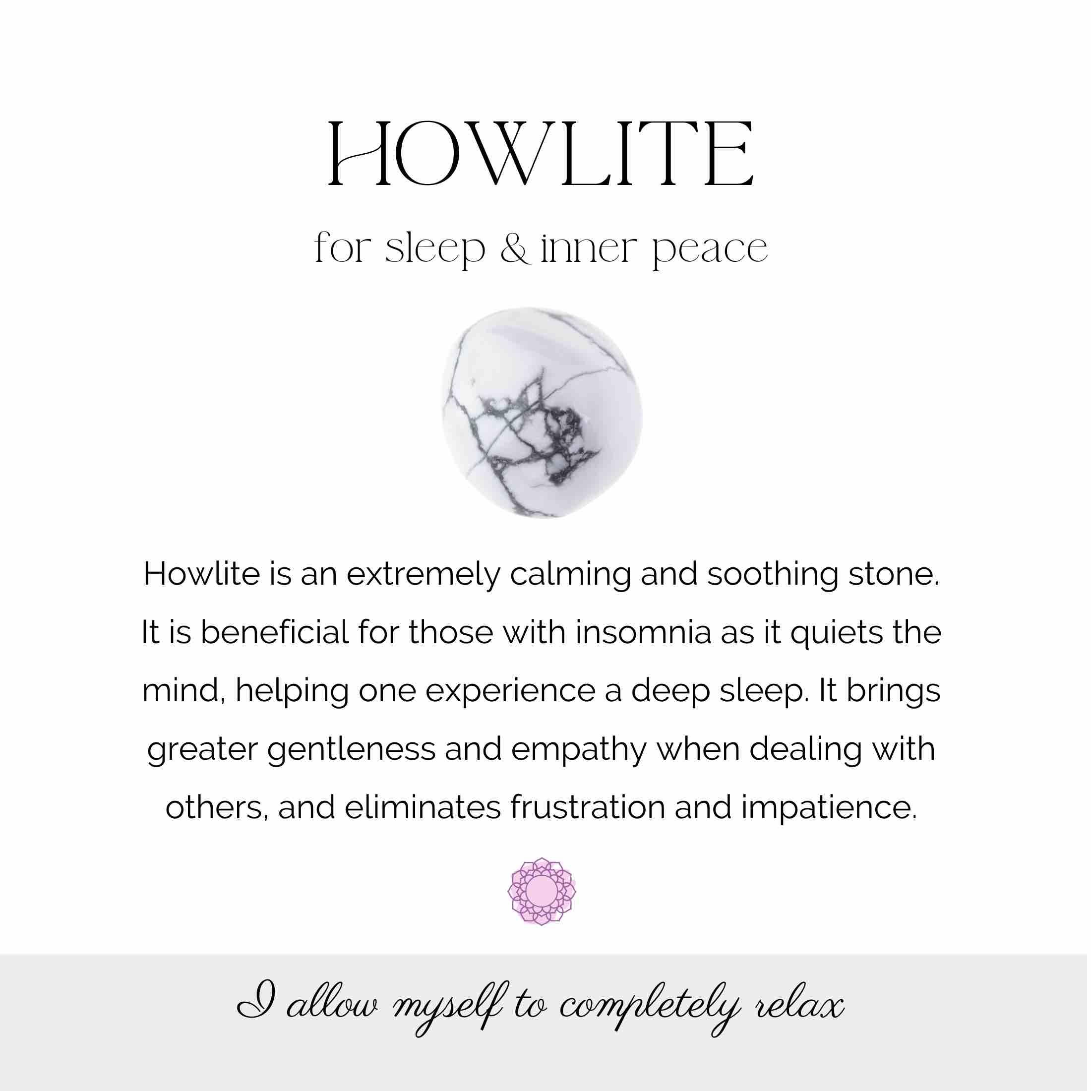 Howlite crystal tumble stones, Online Crystal Shop The Holistic Hamper