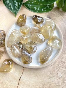 Real natural citrine tumble stones, buy crystals online, The Holistic Hamper Shop UK