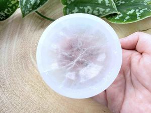 White selenite crystal charging bowl 8cm, healing crystals, The holistic hamper crystal shop