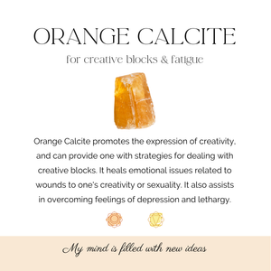 rough orange calcite crystal chunks, The holistic hamper UK Crystal Shop