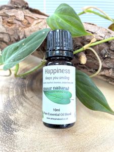 Happiness pure essential oil blend 10ml, the holistic hamper crystals