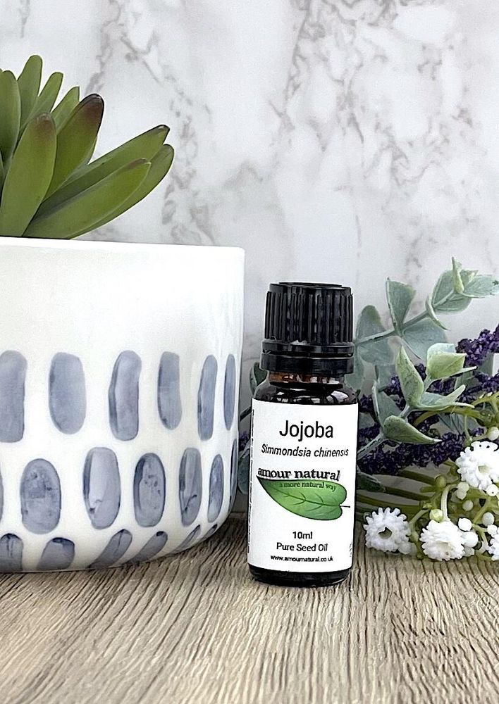 Jojoba oil 100% pure in 10ml bottle, the holistic hamper