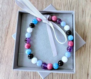 8mm Grief, Bereavement and Loss Healing Crystal Bracelet