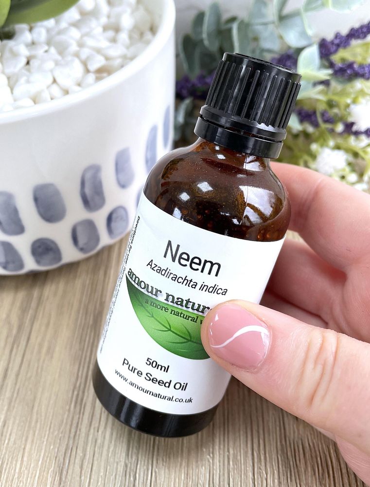 neem oil 50ml bottle, the holistic hamper natural skincare