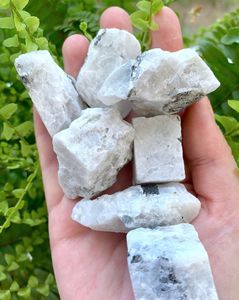 Raw rough rainbow moonstone healing crystals for protection, The Holistic Hamper, online crystal shop UK