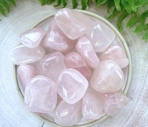 Rose quartz tumbled stones rocks, pink quartz gifts, UK online crystal shop Lincolnshire