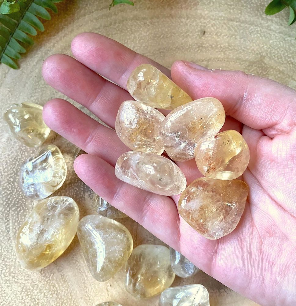 citrine tumble stone crystal UK crystal online shop
