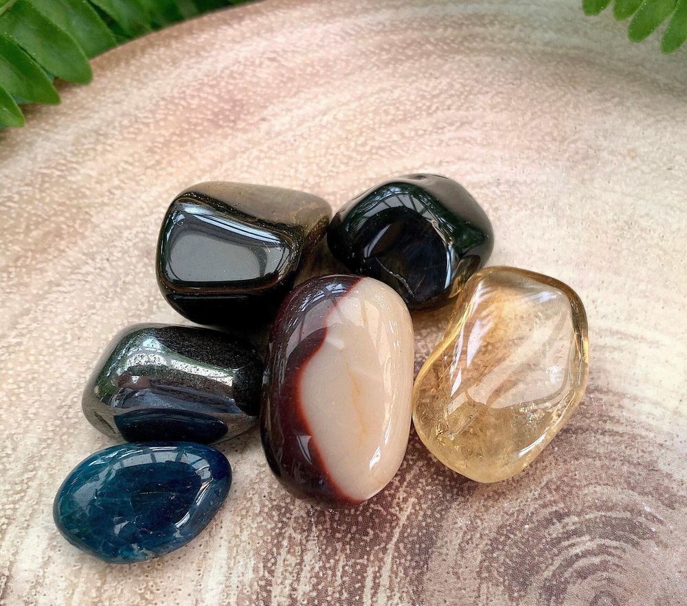 Confidence Boost Crystal Tumble Stone Set, online crystal healing shop UK