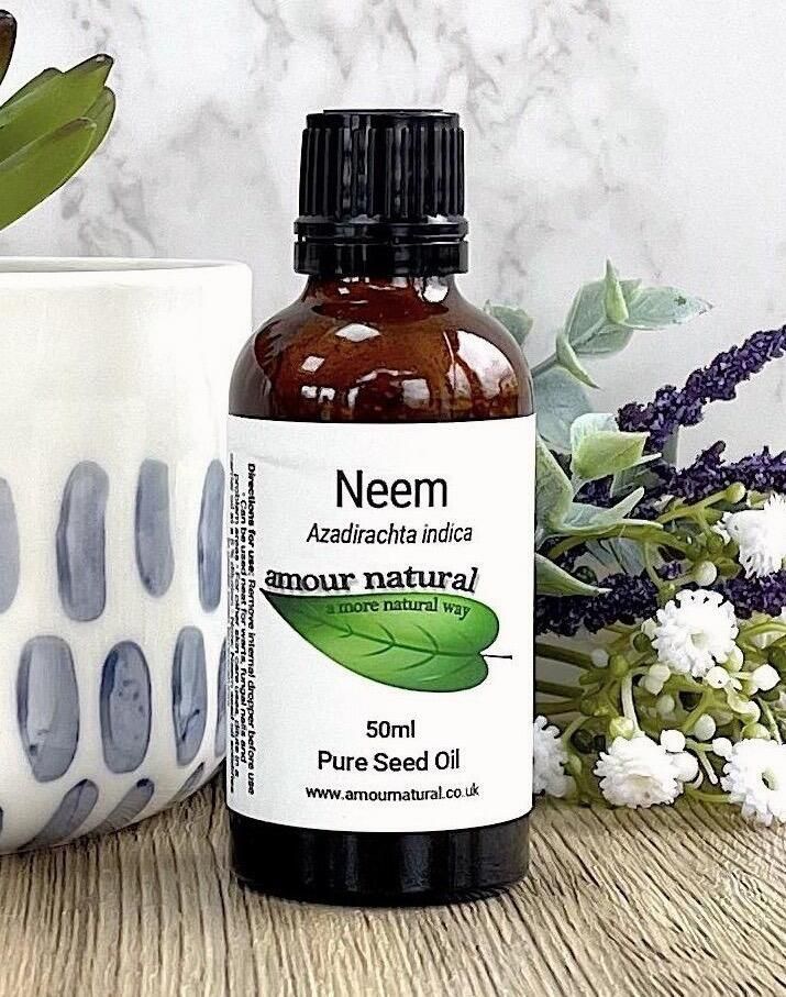 neem oil 50ml bottle, the holistic hamper natural skincare