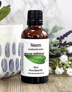 neem oil 50ml bottle, the holistic hamper natural skincare