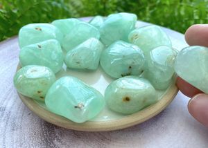 Prehnite crystal tumbled stones, healing crystals gifts, uk online crystal shop