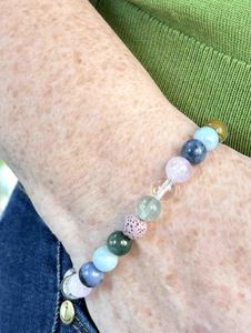 self love and discovery, protection and emotional support healing crystal bracelet