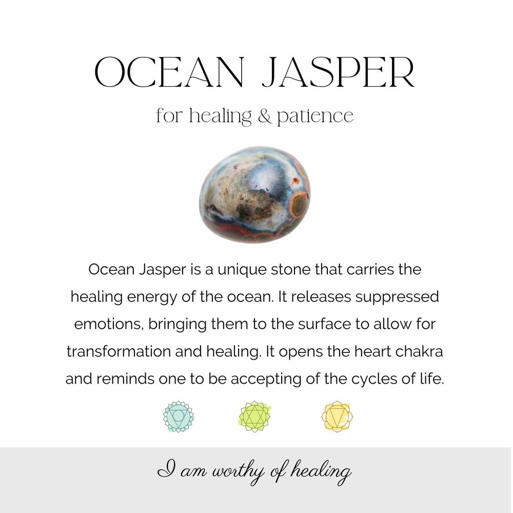 Ocean Jasper Crystal Information Card