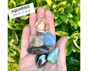 Aquarius crystal set, online crystal shop. The Holistic Hamper