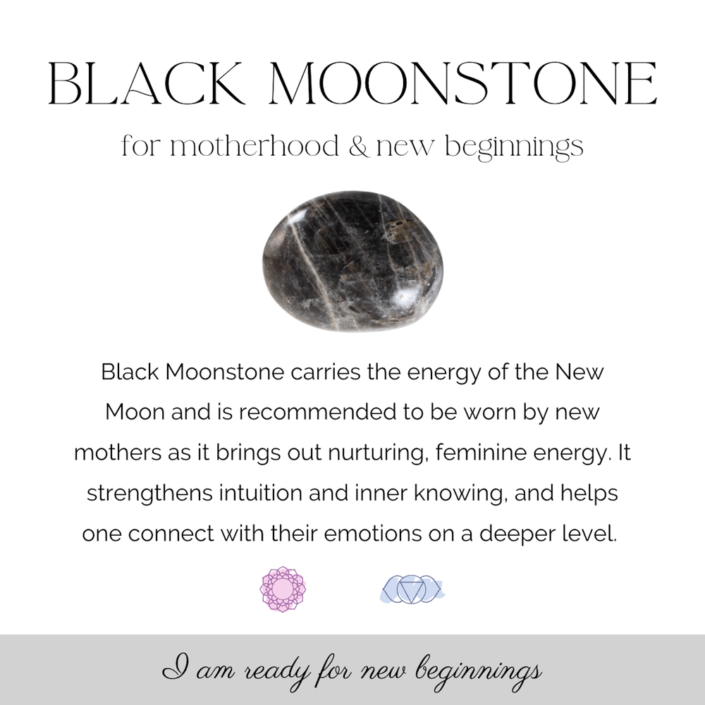 black moonstone crystal card the holistic Hamper crystals UK online shop