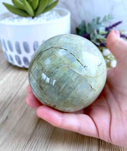 garnierite green moonstone large sphere for anxiety and stress