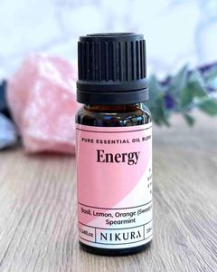Energy essential oil blend 10ml dropper bottle