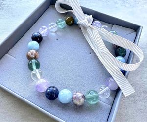 self love and discovery, protection and emotional support healing crystal bracelet