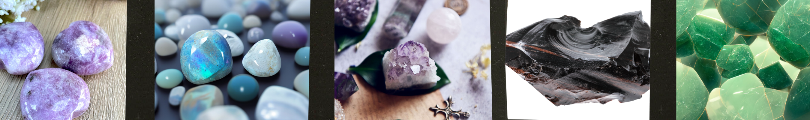 crystal tumbled stones for a full moon ritual
