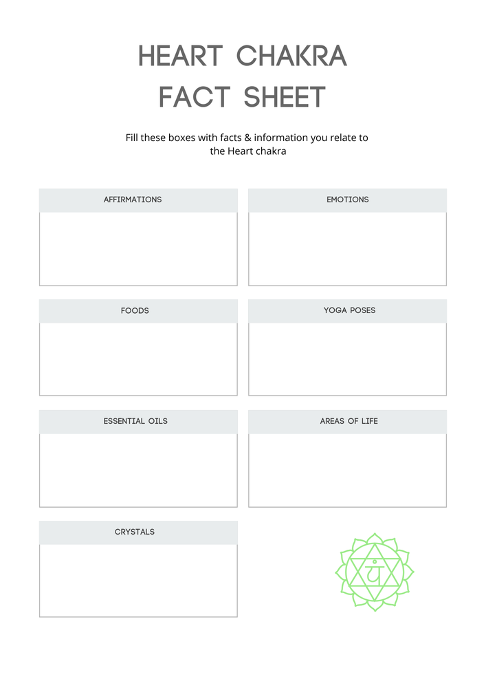 Chakra workbook internal page