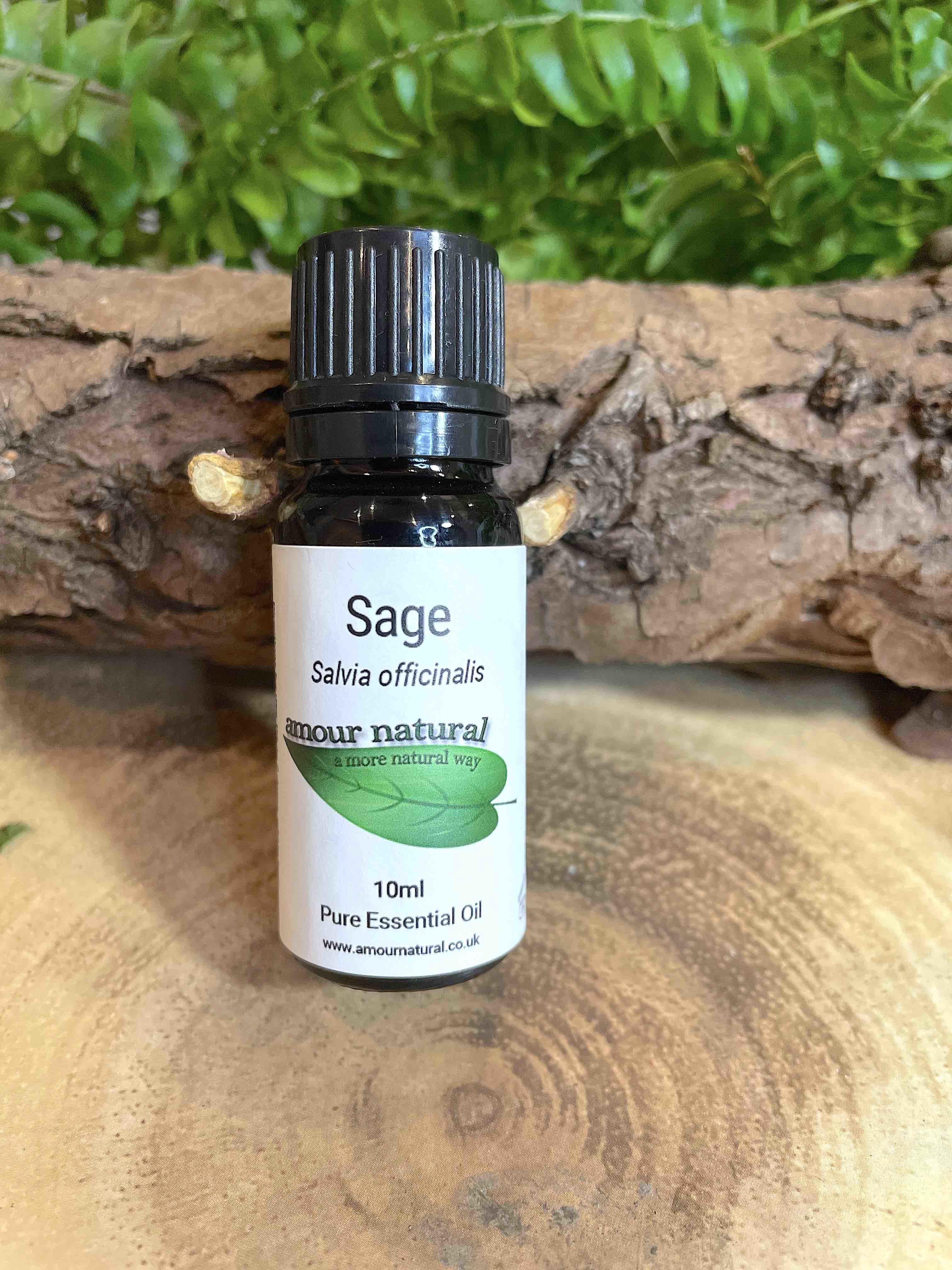 Sage 10ml Essential Oil, The Holistic Hamper, online crystal healing shop UK