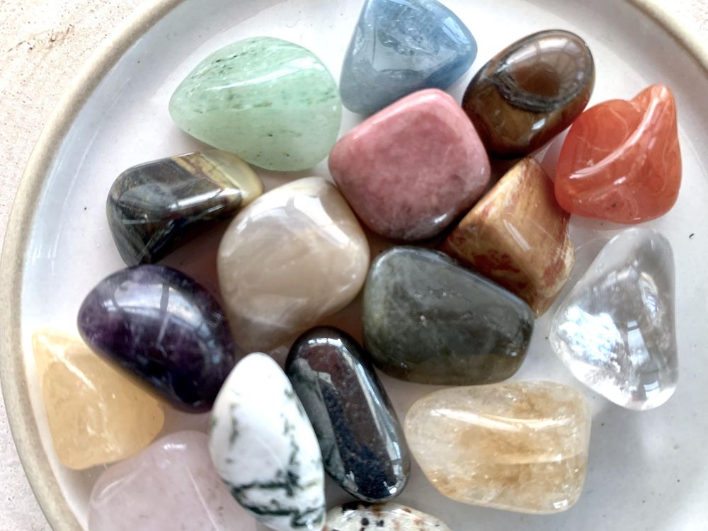 Crystal selections - tumble stones, bracelets and more