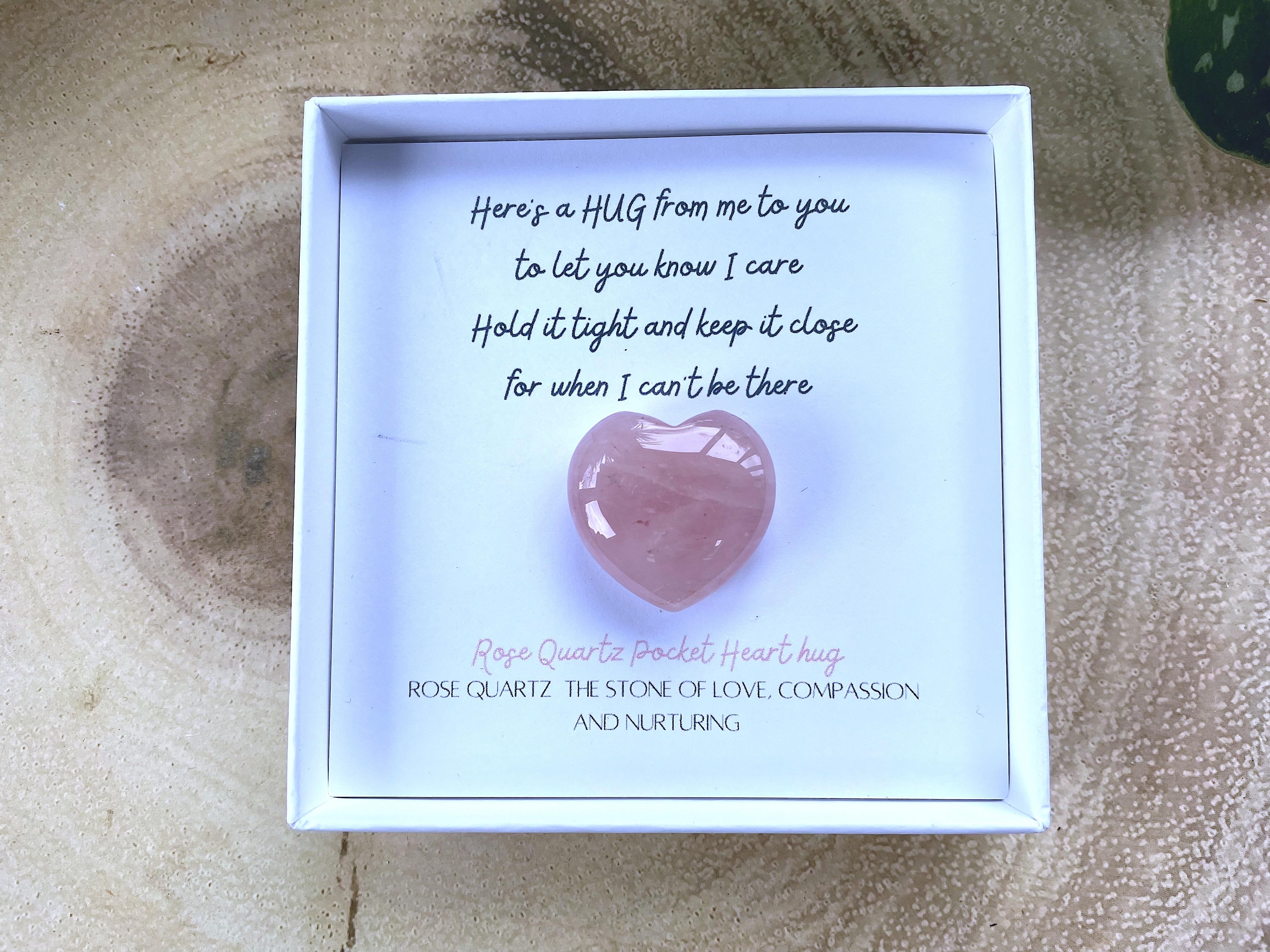 Rose Quartz Pocket Hug in a Box - The Holistic Hamper Crystals Gifts