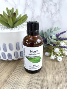 neem oil 50ml bottle, the holistic hamper natural skincare