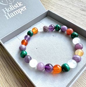 Cancer zodiac crystal bracelet in box, the holistic hamper crystals UK online crystal shop