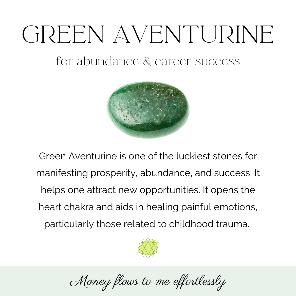 Green aventurine crystal sale