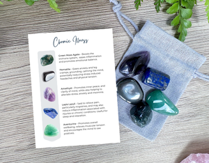 Chronic illness Crystal Tumble Stone Set - Chronic Fatigue, Auto-Immune, ME, Fibromyalgia, Lupus, online crystal healing shop UK