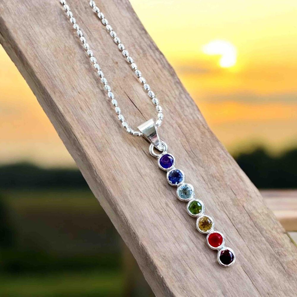Chakra necklace silver new arrivals