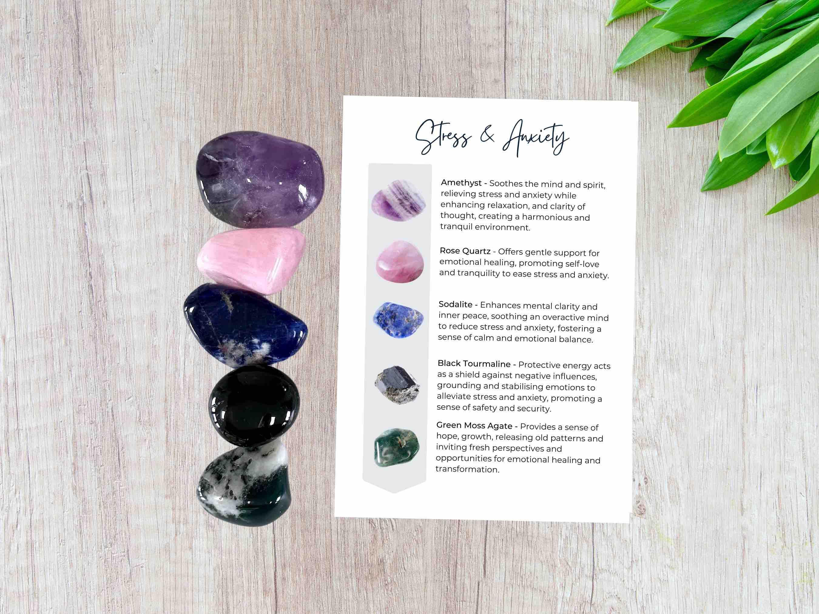 Crystal Gemstones for Anxiety, Stress Relief, Adhd and Autism