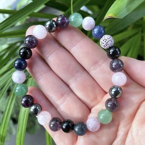Anxiety & Stress Beaded Crystal Bracelet, The Holistic Hamper, online crystal shop UK